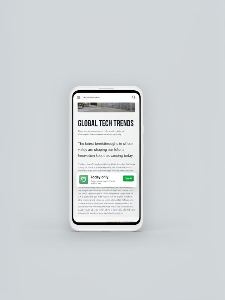 In-Page Push ad example