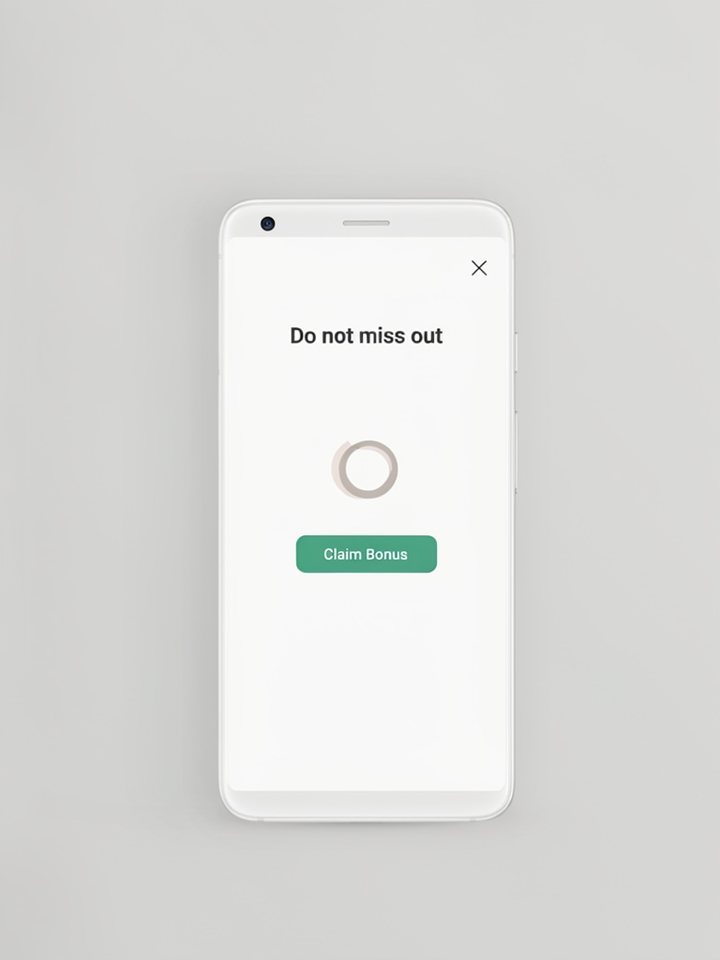 Interstitial ad example